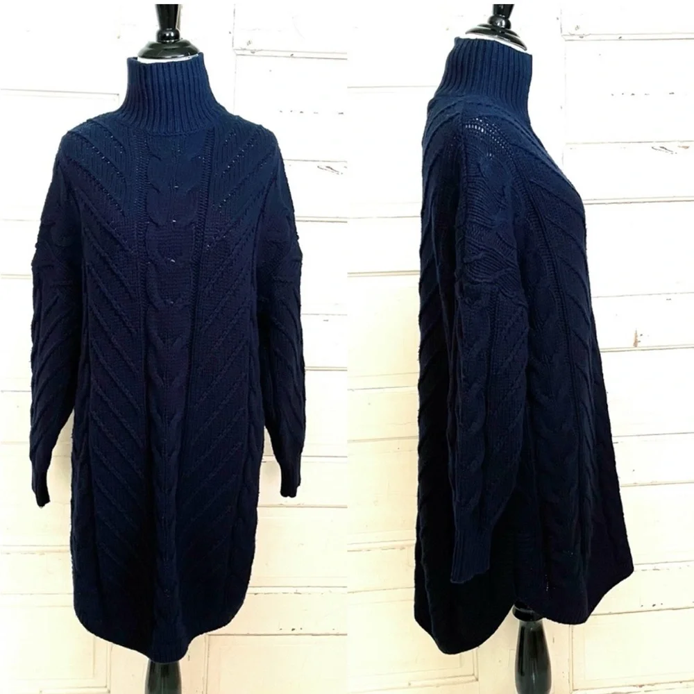 Reiss Laura Cable Knit Sweater Dress - Picture 5 of 7